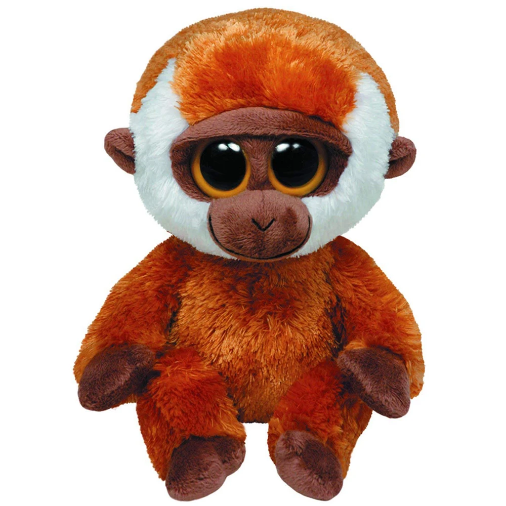 

Ty Beanie Boos 15cm Bongo Gibbon Plush Regular Big-eyed Stuffed Animal Monkey Collectible Toy