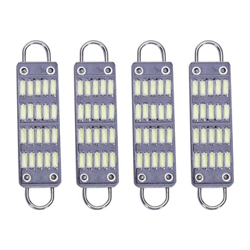 

Bulb 44Mm Bright White Festoon Led Bulb,20 Smd Rigid Loop 1.73 Inch Interior e Map Led Lights 561 562 567 564,Pack Of 4