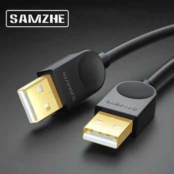 

SAMZHE USB3.0 Extender A Male to B Male Cable Extension 3.0 USB Cord Wire Black USB Cable Hi Speed USB Extension Wire