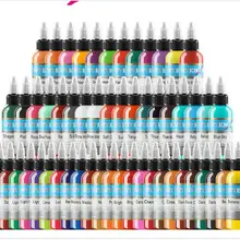 54 Цвета натуральные растения пигмент татуировки перманентный макияж бутылка 30 мл attoos Пигмент чернил для тела Профессиональный красота Искусство