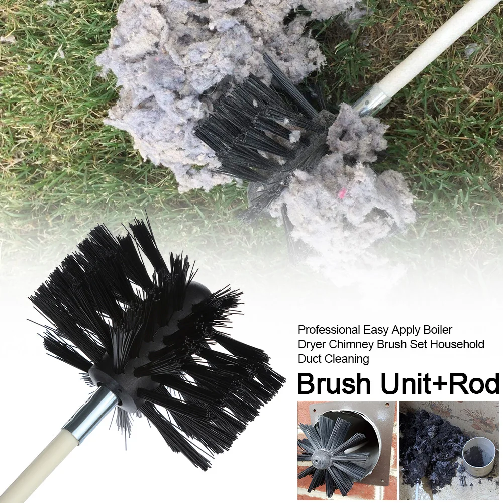 

Industrial Soft Rod Hand Tool Chimney Brush Set Duct Cleaning Boiler Dryer High Temperature Resistant Flexible DIY Household