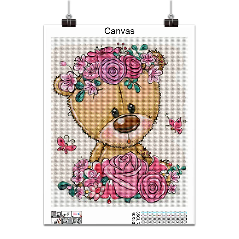 5D DIY Diamond Painting diamond painting diamond painting accessories diamond painting accessory box flowers animals unicorn tiger lion rabbit Full Square&Round mosaic embroidery Cross stitch home decor