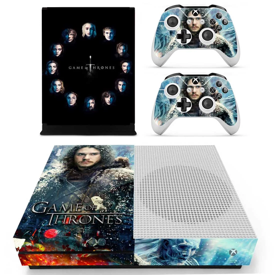 Игра престолов наклейка s для Xbox One S кожа Виниловая наклейка Pegatina для Xbox one тонкая консоль и два контроллера шкуры