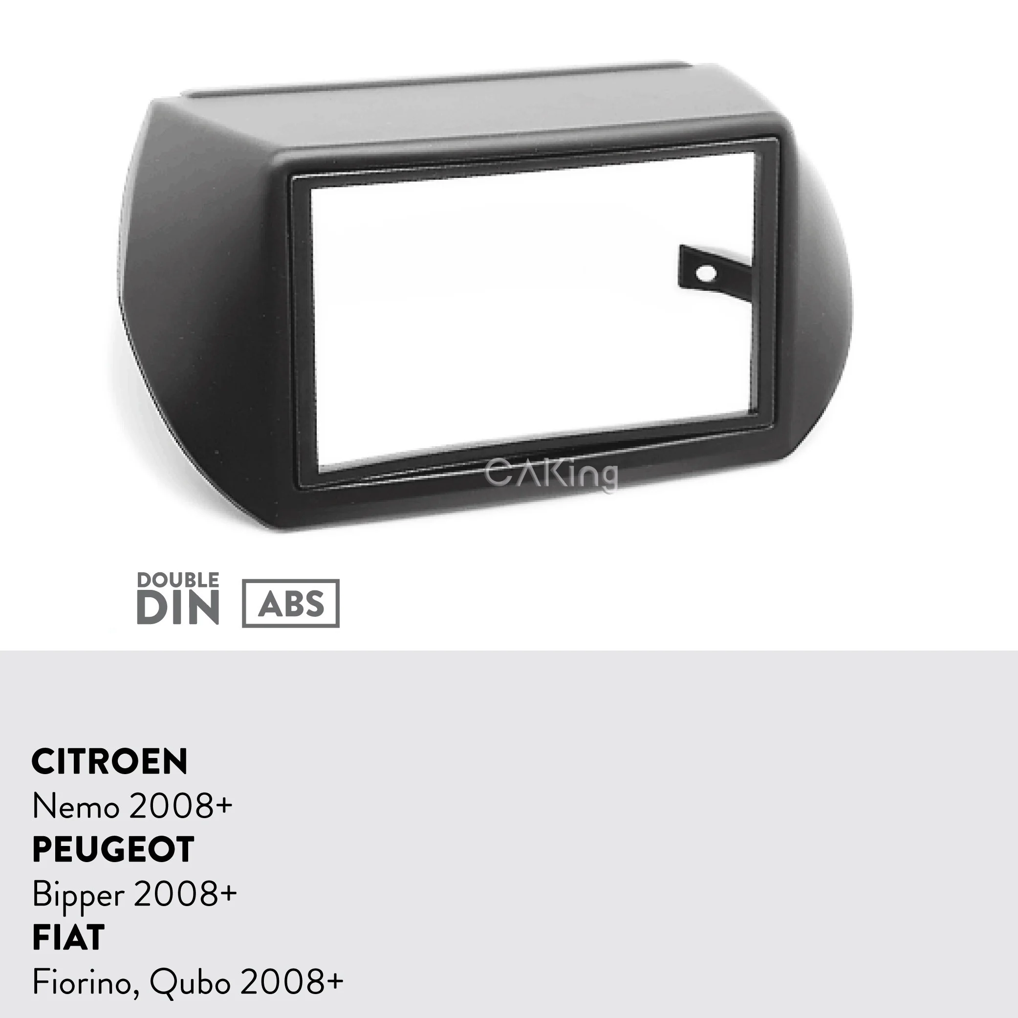 Radio CD doble DIN Facia Fascia Panel Surround CT23FT09 se adapta a Fiat Qubo Fiorino