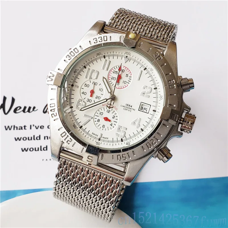 Luxury men's watch top brand automatic mechanical watch stainless steel watch band business / leisure top designer design Wan Wa