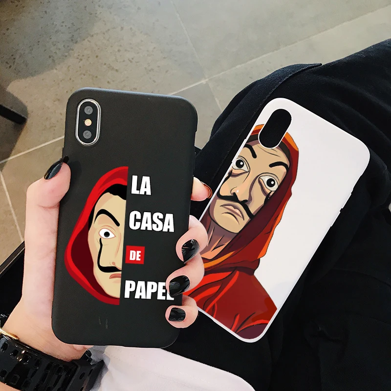 Роскошный чехол для телефона iPhone X XR Xs Max 11 8 7 6 Plus 6S 5S SE LA CASA мягкий силиконовый