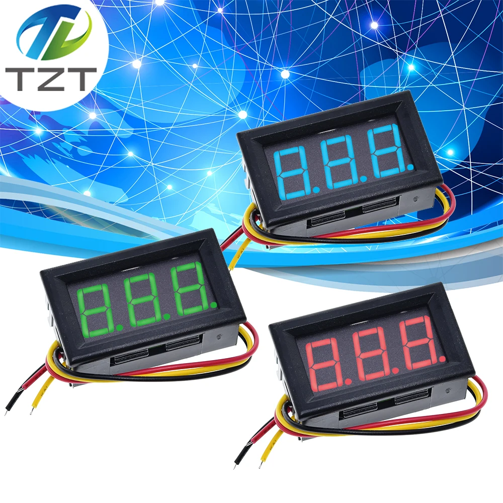 0.56 Inch Mini Red Green Blue Led Display Panel Voltage Meter Voltmeter