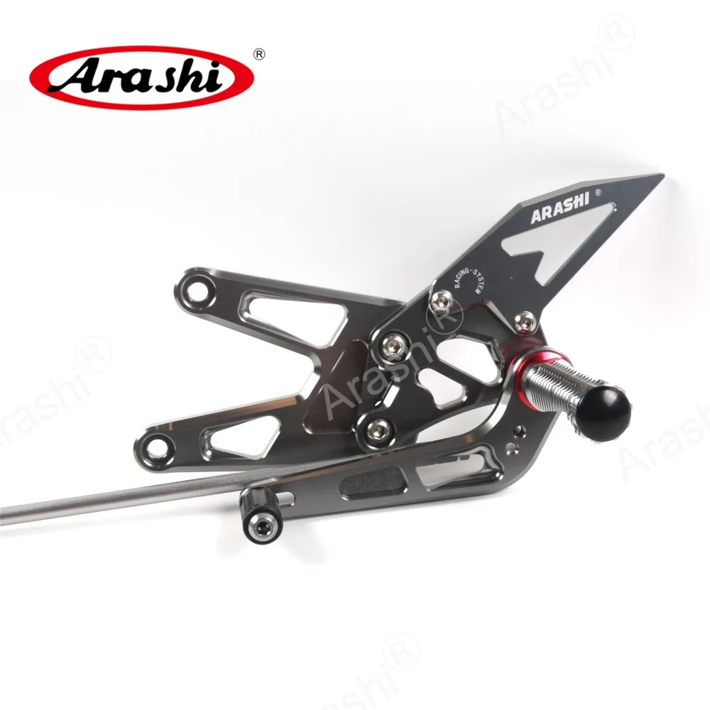 Arashi YZF-R6 с ЧПУ Регулируемая подножка для YAMAHA YZF R6 2003 2004 2005 подножки Rider задние наборы Rearset подставка для ног черный