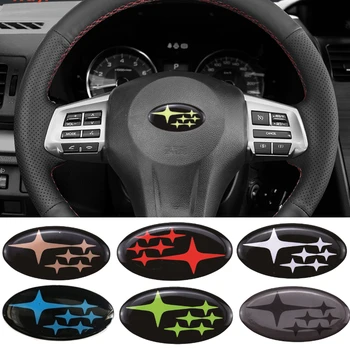 

58MM Car Steering Wheel Sticker for Subaru Forester Impreza Legacy Outback Accessories Auto Logo Steering Wheel Center Emblem
