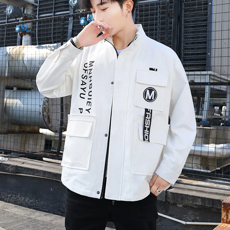 

2020 Spring And Autumn New Style Korean-style MEN'S Coat Trend Baseball Workwear on Clothes Versatile Casual Jacket Men'S Wear