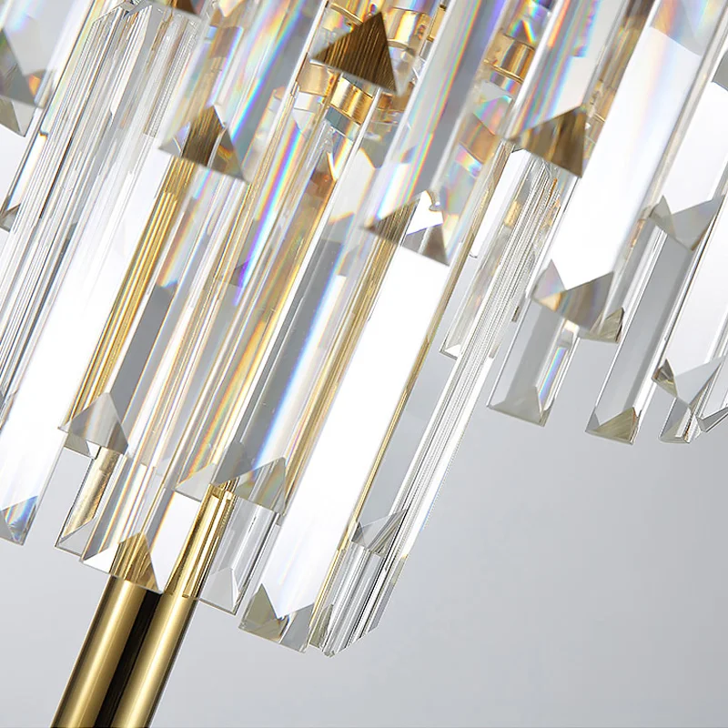 Хрустальные тормозные лампы FSS настольная лампа для гостиной спальни Золотая