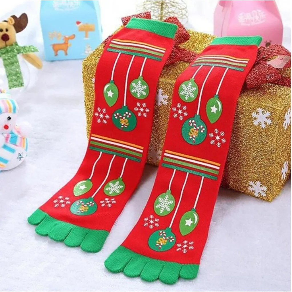 Fuuny носки 2 шт носок носки Рождество Женщины Новое поступление повседневные носки милые унисекс длинные носки горячая распродажа носок с пятью пальцами