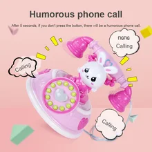 1 шт. МОДЕЛИРОВАНИЕ телефон игрушка ролевые игры с музыкой светильник раннего образования для детей Лидер продаж