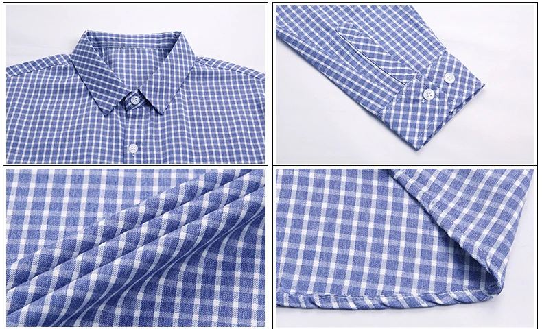 brand casual luxury plaid long sleeve slim fit men shirt streetwear social dress vintage shirts mens fashions jersey 81108