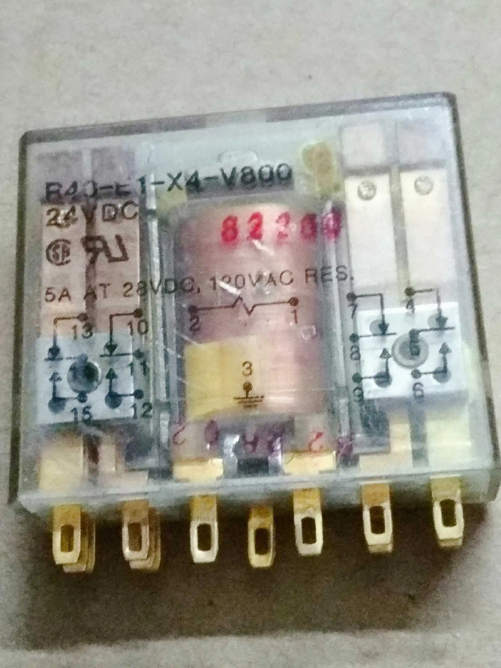 

Free Shipping 10PCS/LOT Electric Relay R40-E1X4-V800 24VDC Gold Plated Melting Point Use