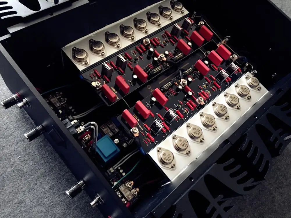 Двухканальный усилитель мощности M1000 на полутрубке MJ21195 21196 Hi-Fi класса A 64 Вт* 2 стерео задний усилитель