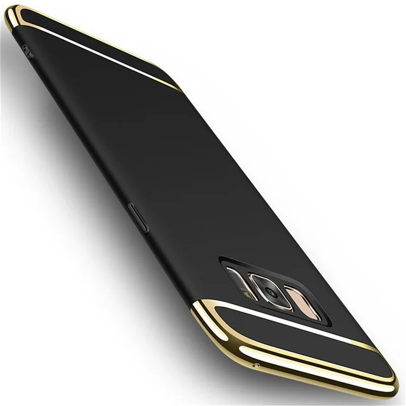 Роскошный чехол 3 в 1 для Samsung Galaxy S6 S7 Edge S8 S9 S10 Plus Жесткий Чехол Note 8 9|Бамперы| |