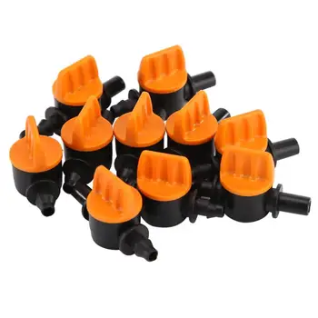 

4/7mm Hose Mini Plastic Ball Valves with Sufficient Durability and Ruggedness Barbed Garden Irrigation Connectors 10pcs