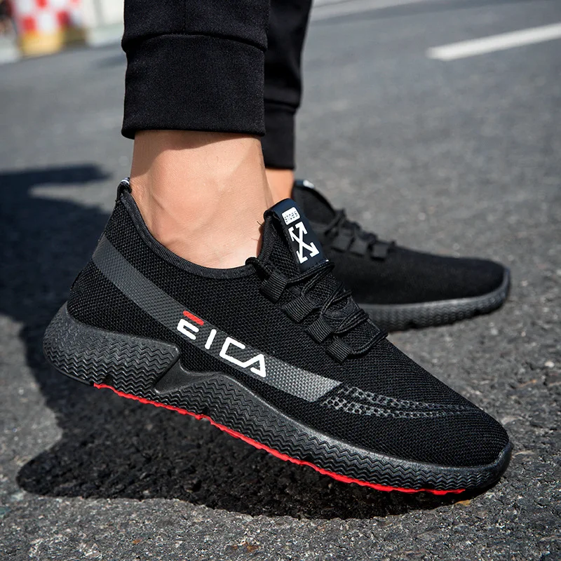 

Men Sports Footwear Spring And Autumn New Style Trend Versatile Lightweight Breathable Students MEN'S SHOES Lace-up