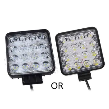 

48W Vehicel Car Headlights 16LEDs Cool White Light Bar 4inch Vehicle Work Light LED Truck For SUV Car Accessories