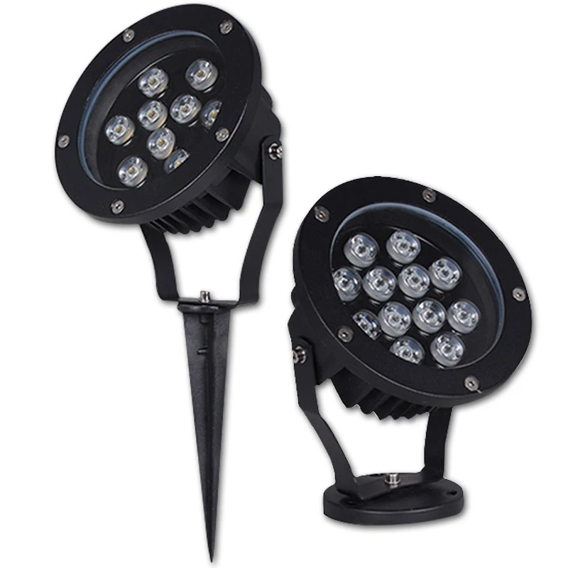 LED Outdoor Spotlight DC12V/24V AC220V Floodlight Garden Landscape Wall Wash Lighting IP67 Rates Tree Grasses Backyard Lawn Lamp | Освещение