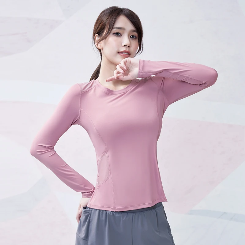 Vansydical Sports Tops Long Sleeve Women Reflective Yoga Shirts Mesh Spliced Fitness Workout Tees Slim Outdoors Excise Crop Top