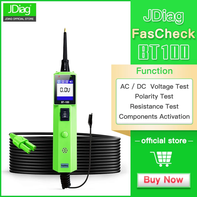 

JDiag Original Automotive Electrical Circuit System Tester for Cars and Trucks 0V - 70V