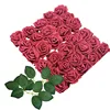 10/20/30 Heads 8CM Artificial PE Foam Rose Flowers Bride Bouquet Flower For Wedding Party Decorative Scrapbooking DIY Flower 4