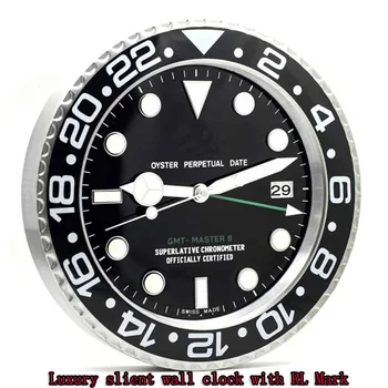 

Luxury Wall Clock Metal Art Watch Luminous Function Top Quality Wall Clock Home Decor
