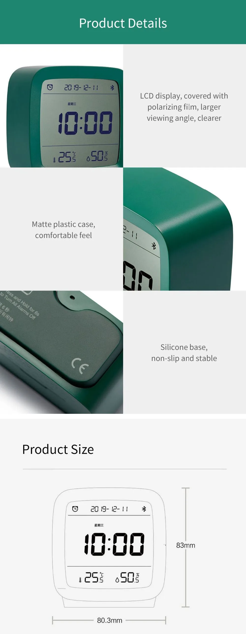 Xiaomi Qingping Bluetooth Alarm Clock Price in Dubai, Abu Dhabi Buy