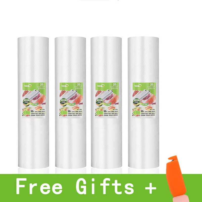 5 рулонов/партия кухонные вакуумные пакеты для хранения продуктов вакуумного упаковщика сохранения