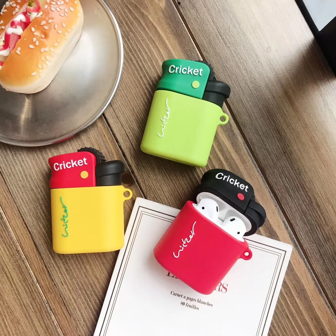 Красивая модная Зажигалка для наушников Apple Airpods 1 2 Bluetooth беспроводная гарнитура зарядная коробка крышка аксессуары