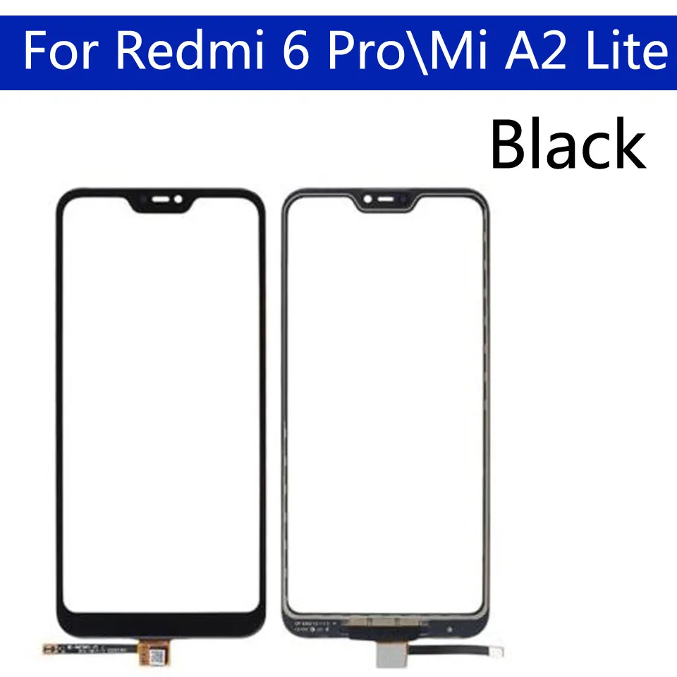 5,8" для Xiao mi Red mi 6 Pro \ mi A2 Lite Сенсорная панель Сенсорный ЖК-дисплей стеклянная линза Панель сенсорный экран дигитайзер