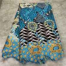 Новая Венди гипюровая кружевная ткань с вышивкой высокого качества восковая кружевная ткань со шнуром африканская восковая кружевная ткань для платья WD102820