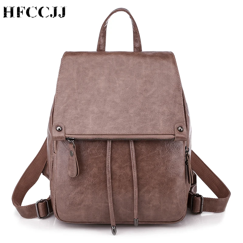 

NEW Multifunctional Women's Backpack Female Back pack School Leather Backpacks For Teenage Girls Bags Mochila Feminina HC071