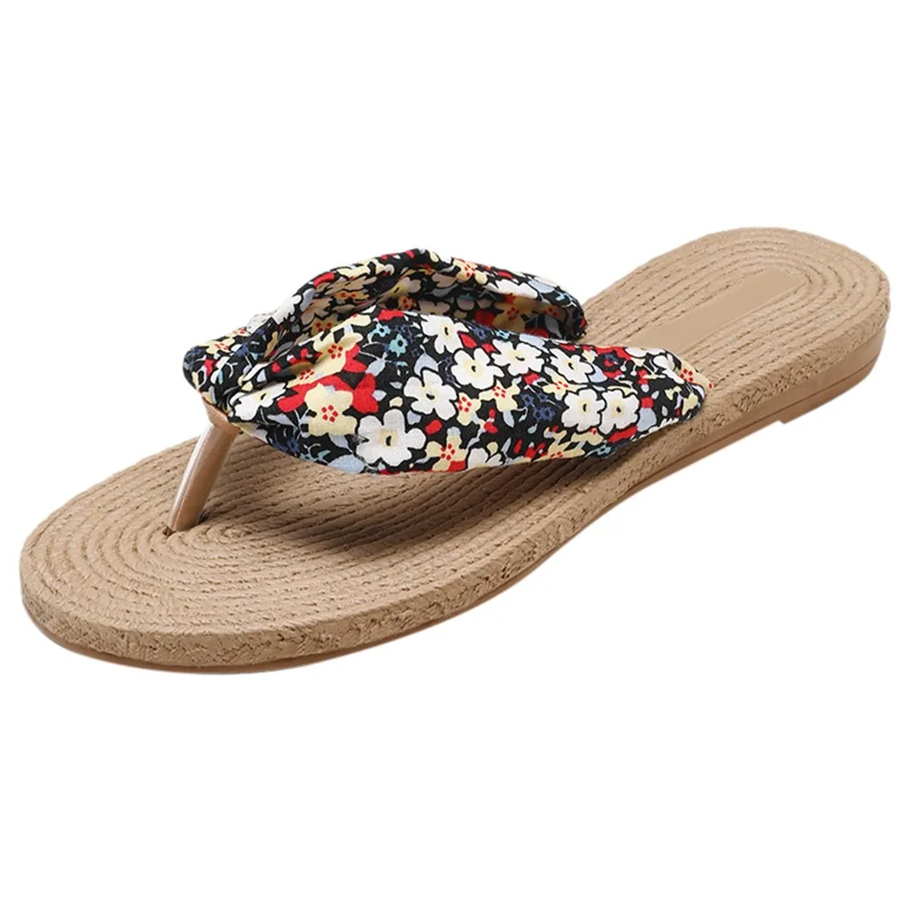 

SAGACE Sweet Slippers Women Print Non-Slip Flip Flops Sandal Flat Ladies Slippers Casual Shoes Women soft flip flops women beach