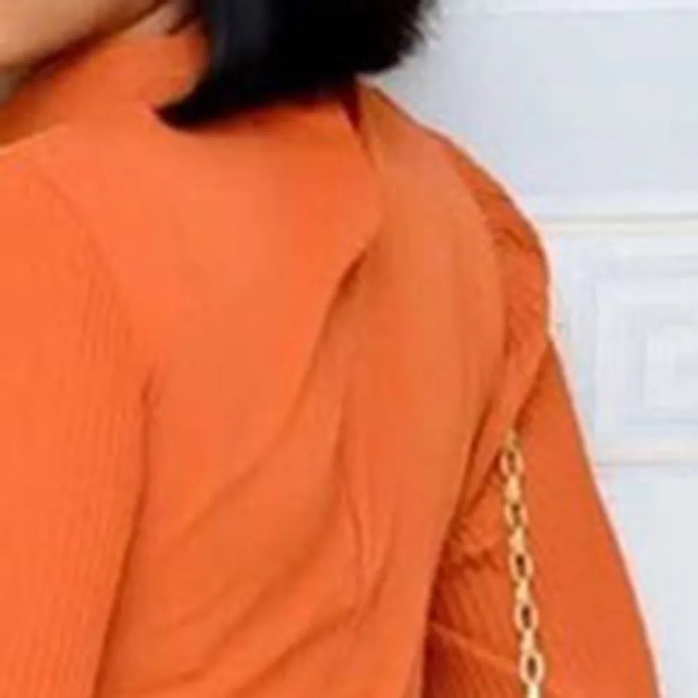 Офисное женское Плиссированное оранжевое платье с длинным рукавом, элегантное асимметричное свободное платье для работы, осеннее платье до колена
