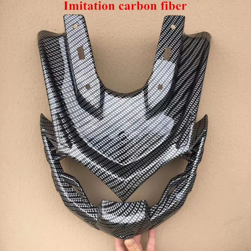 New imitation carbon Modified Motorcycle nmax mask cover nmax155 front lamp mask cover cap panel shade for yamaha nmax155 nmax125 - Цвет: New imitation carbon
