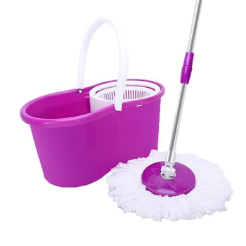 

Mop Bucket 360-Degree Rotary Head Stretchable Ultra Slim Mop Purple