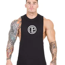 Muscle Dr. Европа и Америка Brother стиль популярный бренд спортивный жилет мужской впитывающий дышащий фитнес без рукавов Футболка