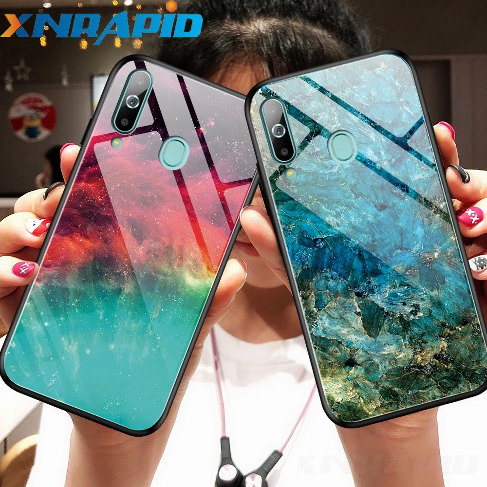 

Gradient aurora chassis is suitable For Samsung Galaxy S10 Plus S10E S9 note 9 10 pro A10-A70 tempered glass back cover