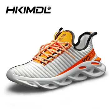

HKIMDL New Men Shoes Casual Breathable Lightweight Mens Casual Shoes Comfortable Mesh Sneakers Men Fashion Unisex Big Size 36-48