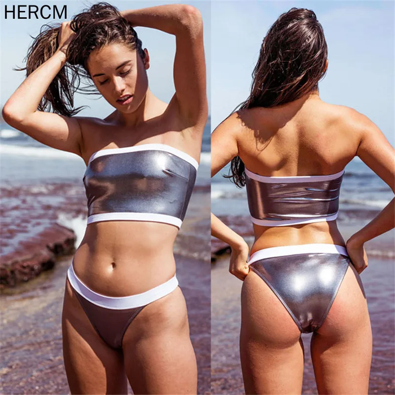 

Shimmer String Bikini 2020 Woman Push Up Triangle Swimsuit Women Thong Micro Bikini Set Sexy Deep V Bathing Suit Shine Swimwear