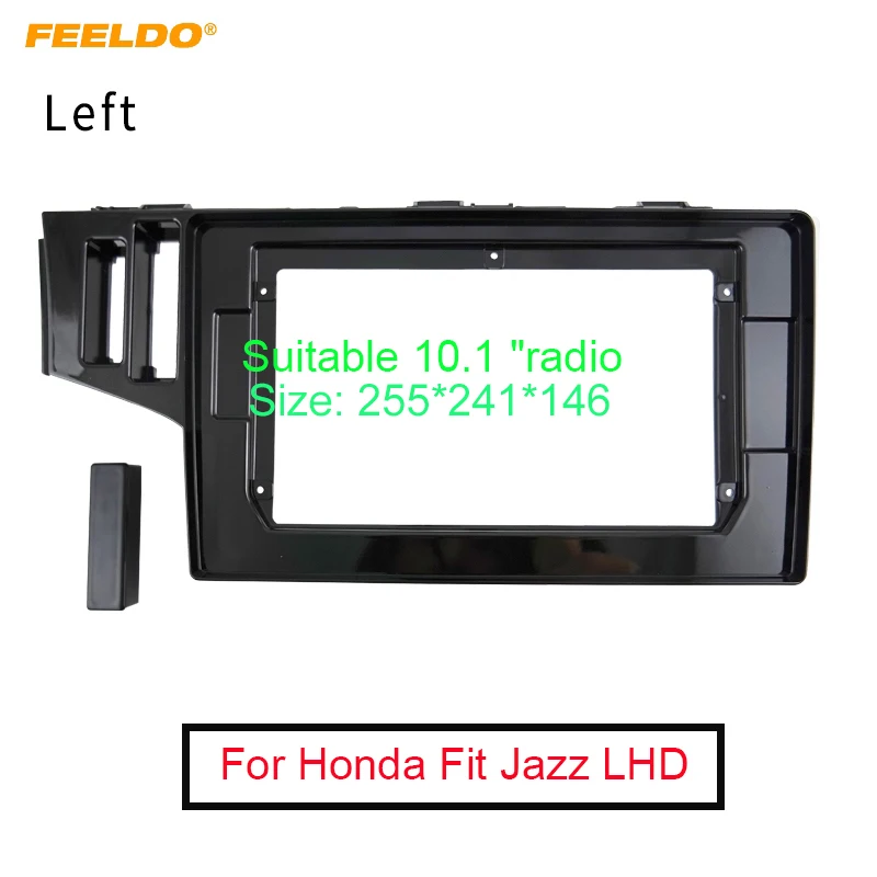

FEELDO Car Radio Stereo 2Din фасция рамка для Honda Fit Jazz LHD 10,1 дюймов Большой экран DVD приборная панель монтажный комплект