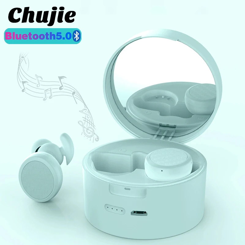 

ZW-T9 Tws Wireless Earphones Bluetooth Headsets Surround With Built-in Mirror Earbuds Music Headphones For iPhone Xiaomi HuaweiZ