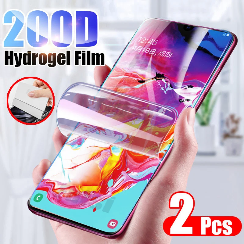 Гидрогелевая пленка для Samsung A50 A10 A40 A20 A30 A20E A70 с полным покрытием A7 A51 A71 2