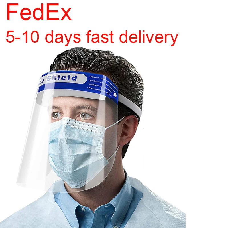 

Fast Ship Safety Face Shield Reusable Transparent Anti Splash Dust-proof Protect Eyes and Face Safety Mask