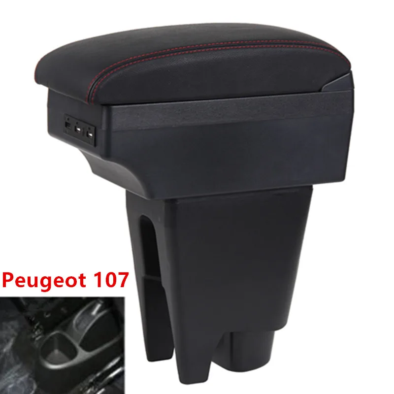 Для peugeot 107 подлокотник коробка USB