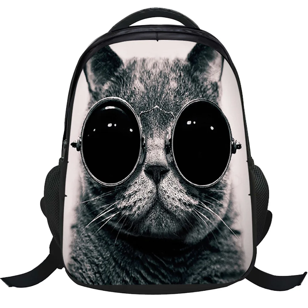 

New Style Printed Cute Animal Cat School Bag 1-3-4 Grade Young STUDENT'S Backpack CHILDREN'S Cartoon College