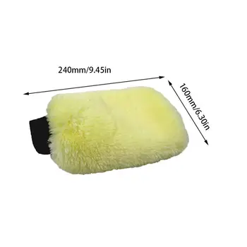 

Car Wash Wool Gloves Wool Velvet Waxing Thick Double-Sided Gloves Car Cleaning Tools Cleaning Supplies